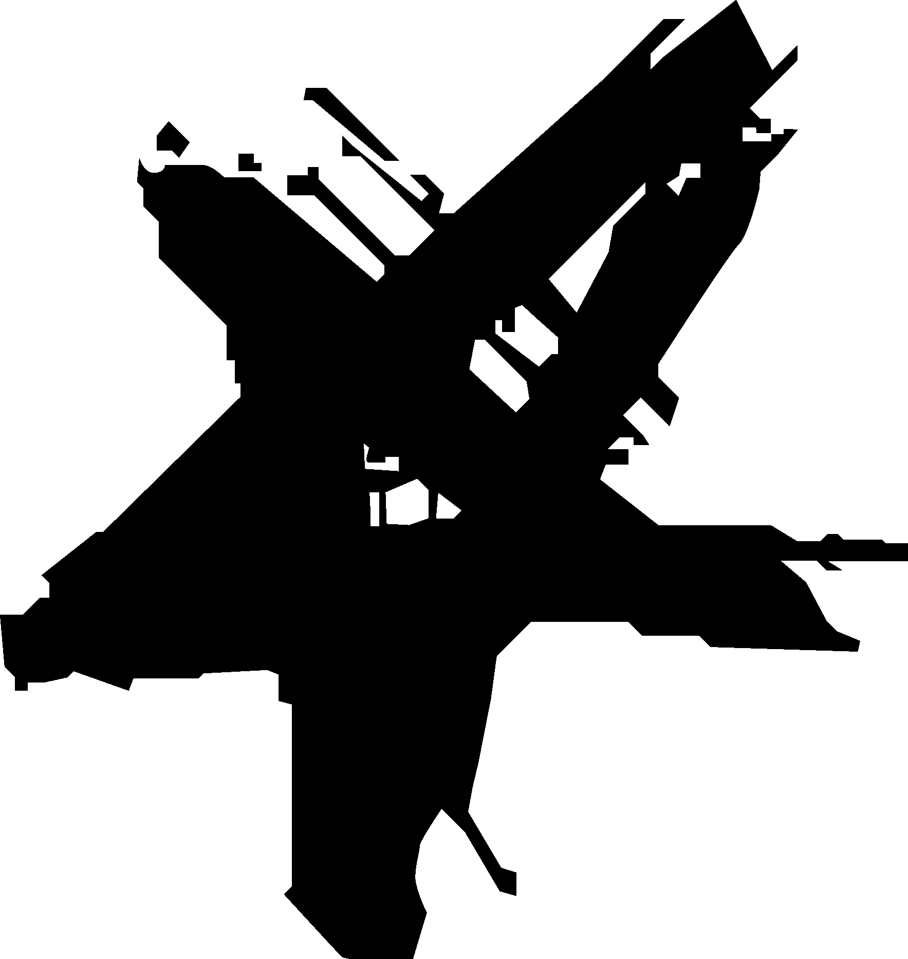 Recruitment Marketplace Black Logo Vector Logo